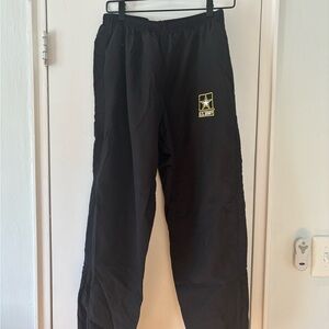 Men's Black Army Logo Pants